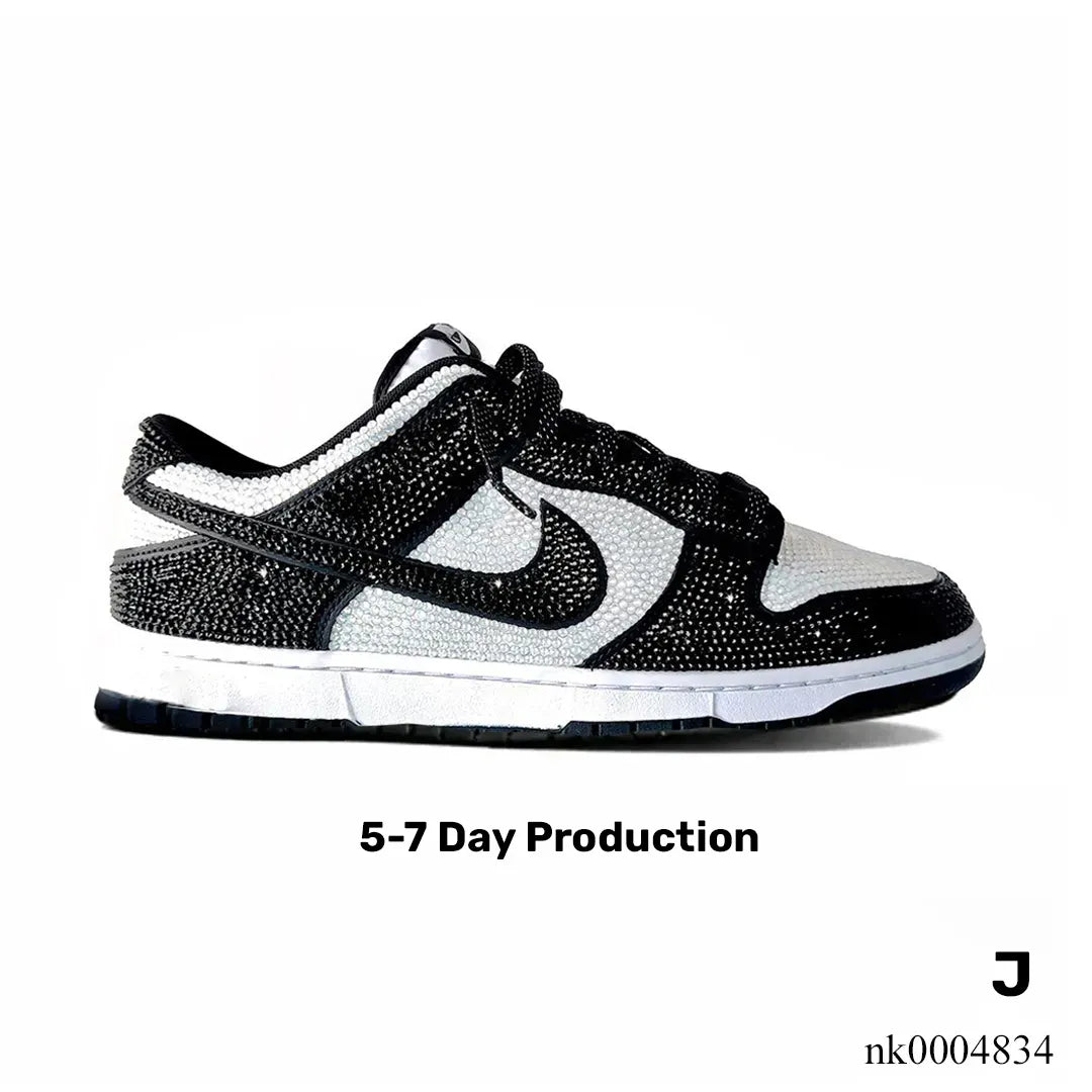 Dunk Low Black White Crystal Shoes Sneakers – nk0004834 image