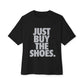 Graphic Print Unisex Oversized Boxy Tee – POD0033 - Black, 2XL image