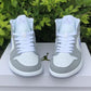 Air Jordan 1 Mid Wolf Grey Aluminum Shoes Sneakers - nk0001758 image 6