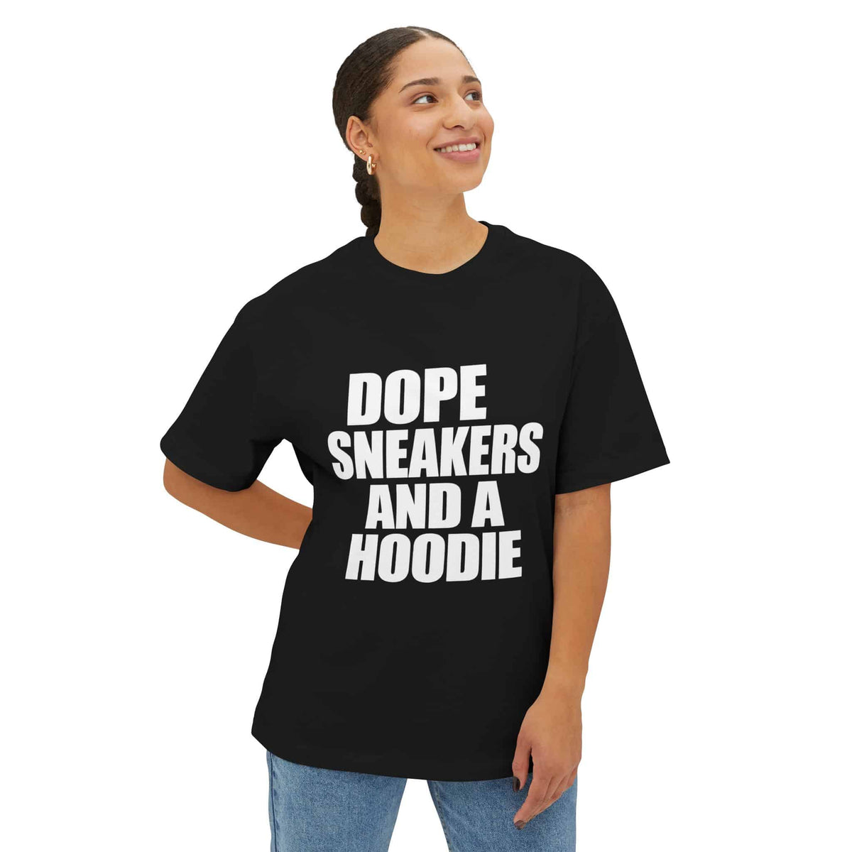Graphic Print Unisex Oversized Boxy Tee - POD0036 image 3