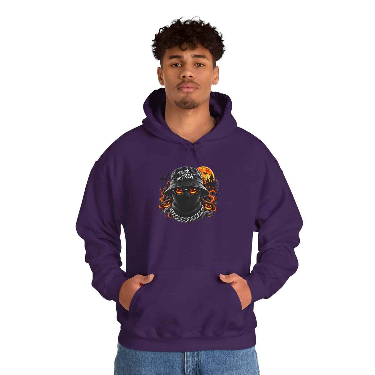 Spooky Streetwear Masked Hooded Sweatshirt image 97