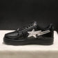 A Bathing Ape Bape Sta #2 Black White Shoes Sneakers - nk0005520 image 3