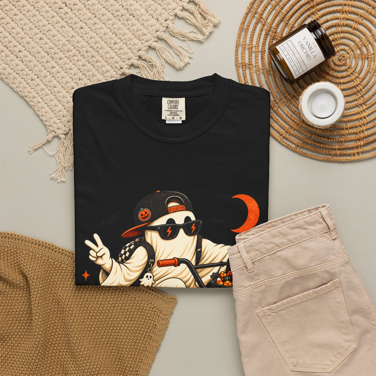 Gangster Mask Unisex Garment-Dyed T-shirt image 3