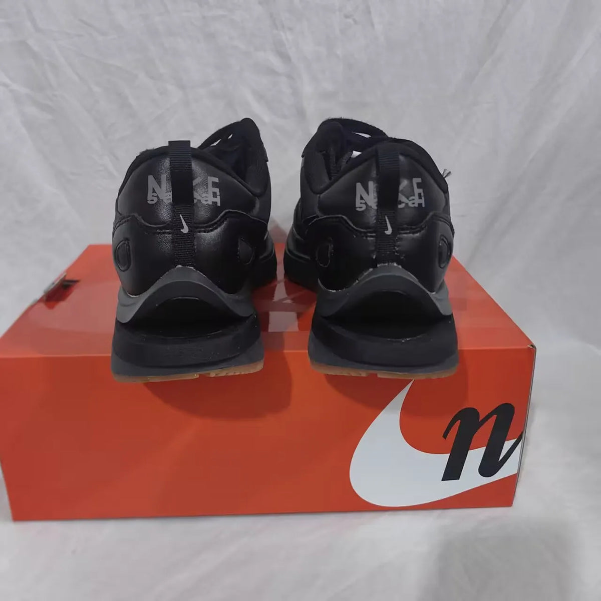 Vaporwaffle sacai Black Gum Shoes Sneakers - nk0001886 image 7