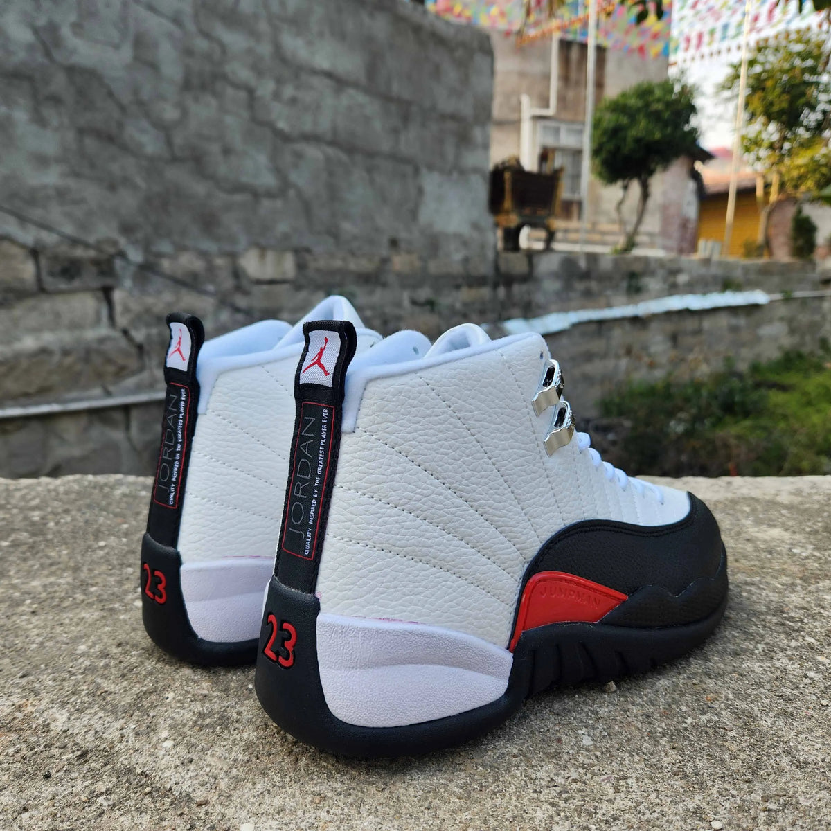 AJ 12 Red Taxi Shoes Sneakers - nk0003556 image 4