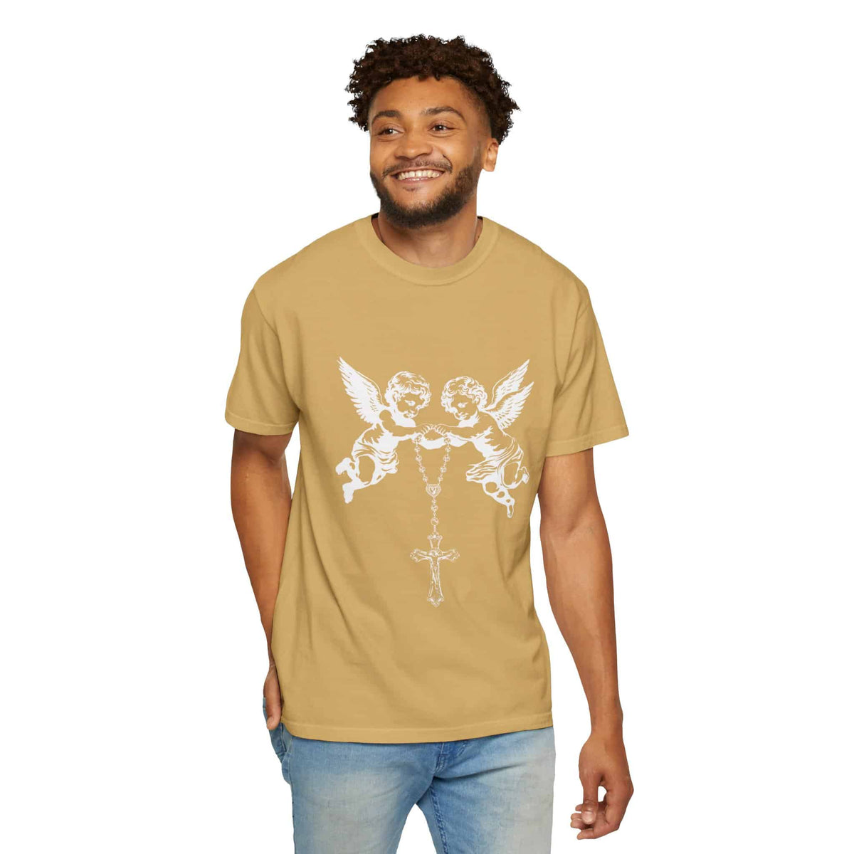 Heavenly Guardians Unisex Garment-Dyed T-shirt image 40