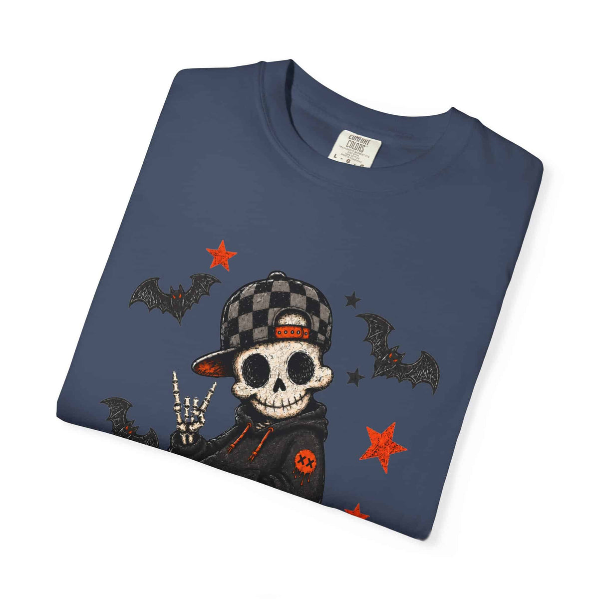 Boy Skeleton Halloween Unisex Garment-Dyed T-shirt image 72