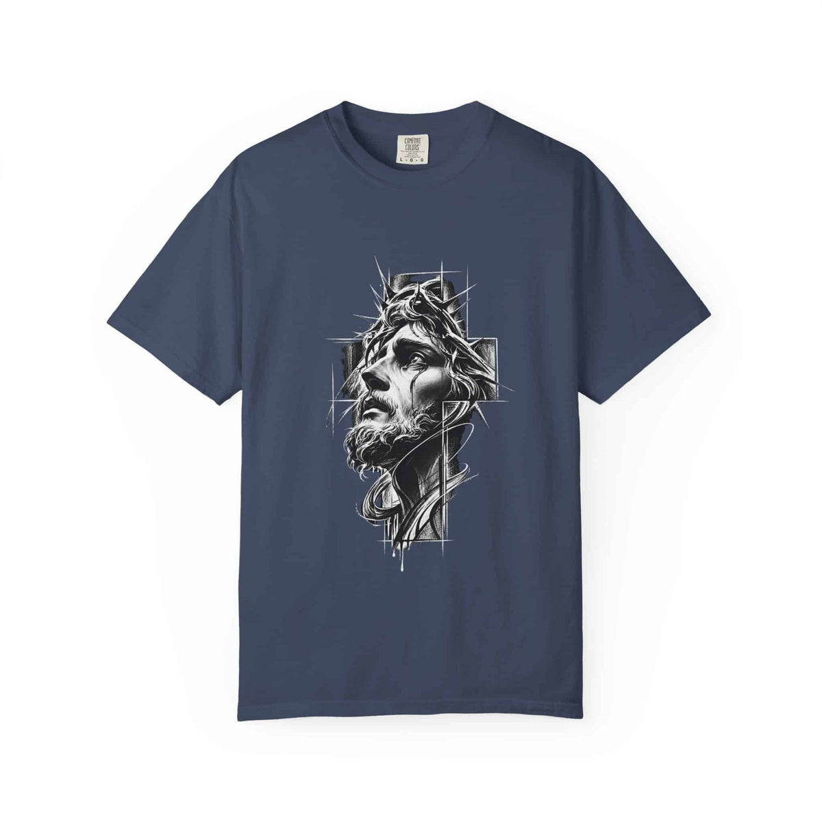 Crown of Faith 2 Unisex Garment-Dyed T-shirt image