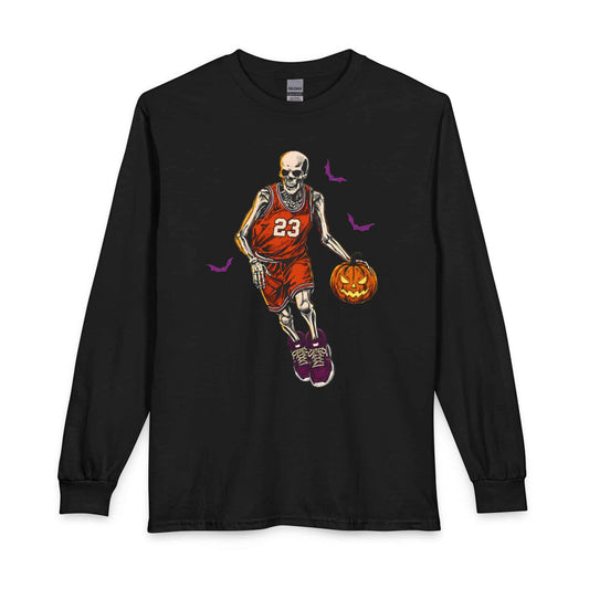 Halloween Basketball Long Sleeve T-Shirt image 0