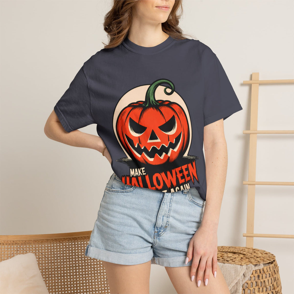Make Halloween Great Again Unisex Garment-Dyed T-shirt image 138