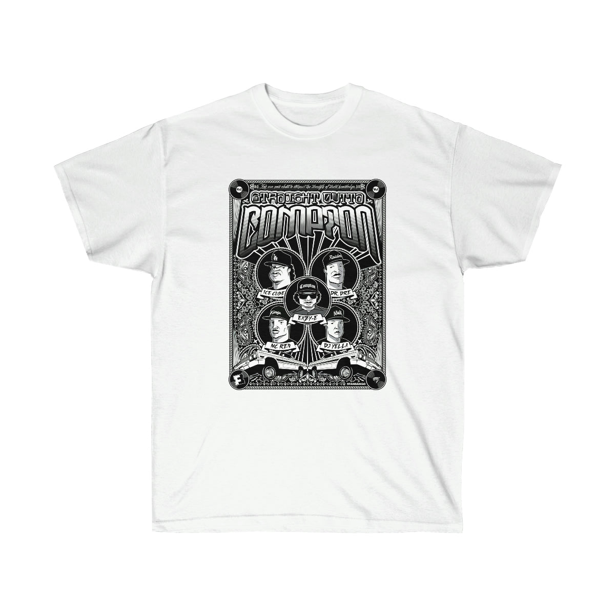 Rap Compton Men T-Shirt - White, M image