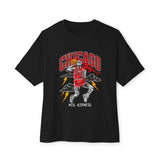 Graphic Print Unisex Oversized Boxy Tee - POD0038 image 0