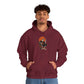 Retro Skater Skeleton Halloween Hooded Sweatshirt image 89