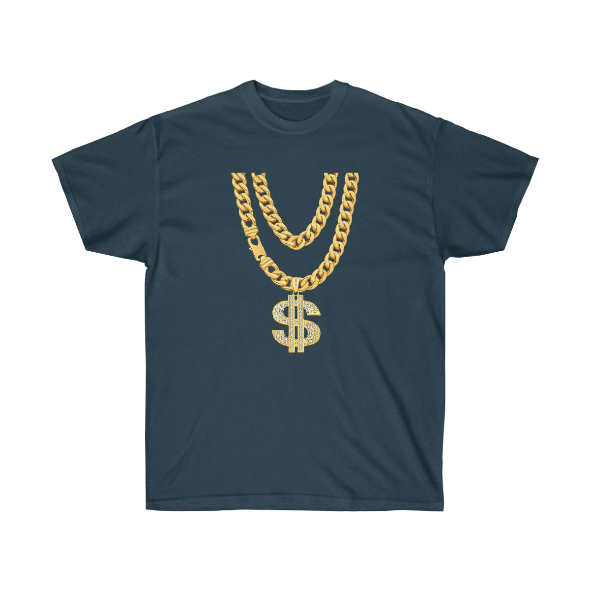 Necklace Dollar Men T-Shirt - Blue Dusk, S image