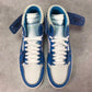 OW x AJ 1 High OG UNC Shoes Sneakers – nk0000009 image 8