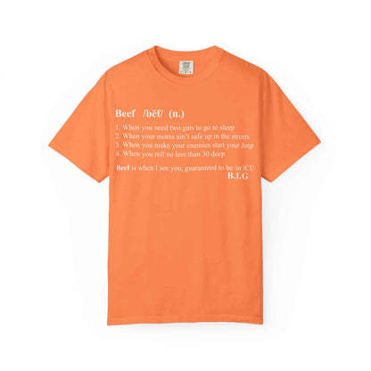 Beef Definition Unisex Garment-Dyed T-shirt image 4
