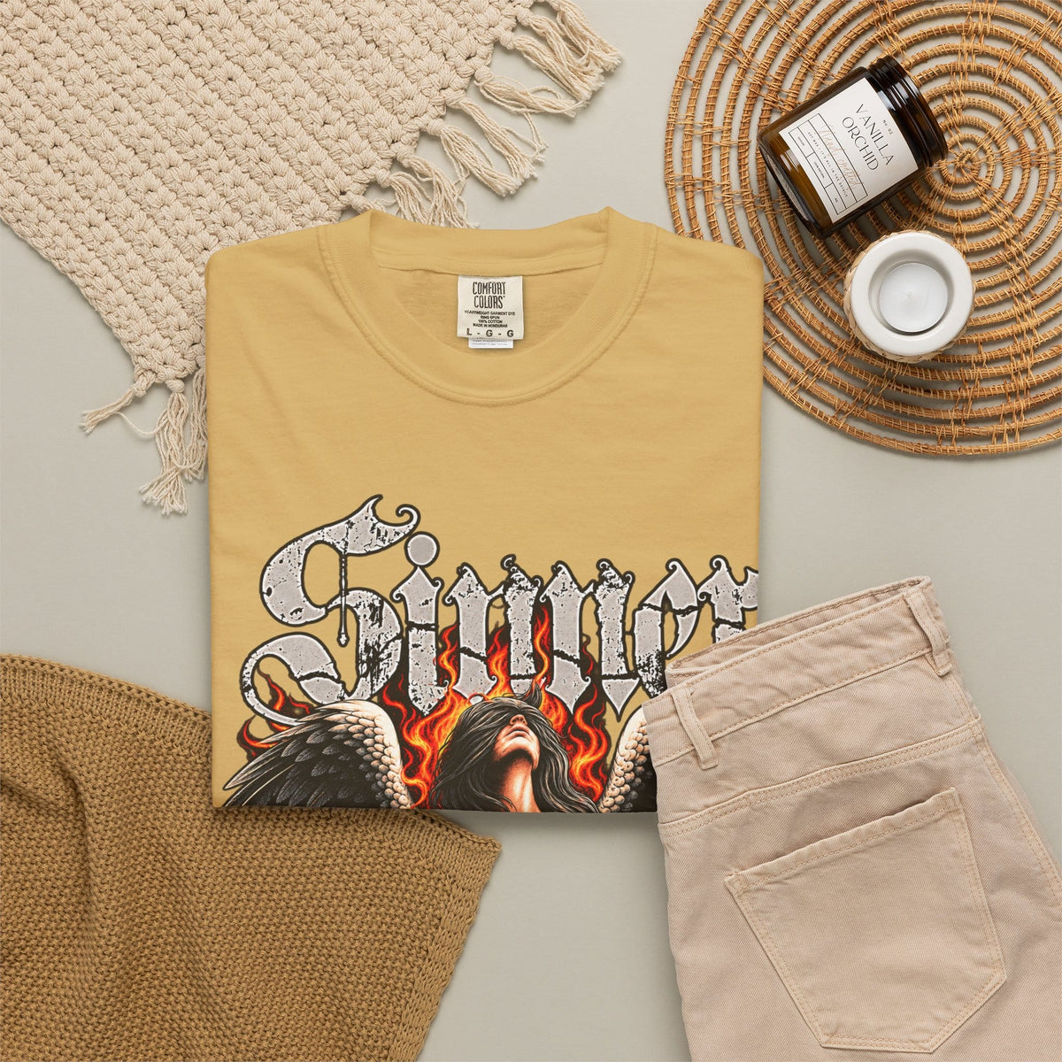 Sinner’s Flame Unisex Garment-Dyed T-shirt image 38