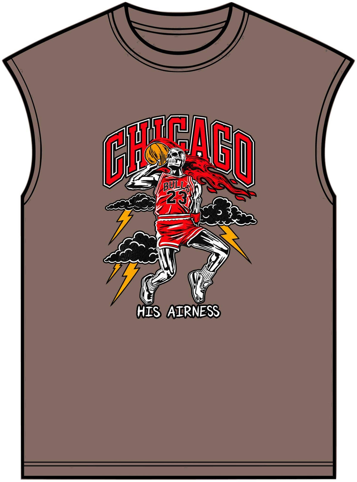 Graphic Print Unisex Garment-Dyed Muscle Tee – POD0038 image 4