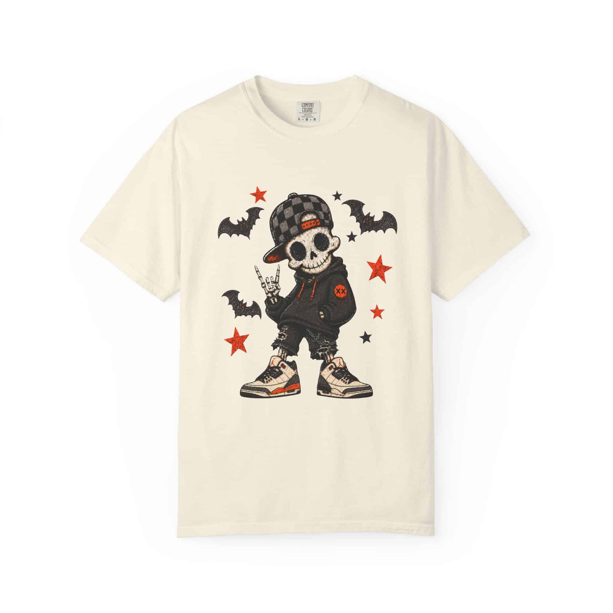 Boy Skeleton Halloween Unisex Garment-Dyed T-shirt image 14