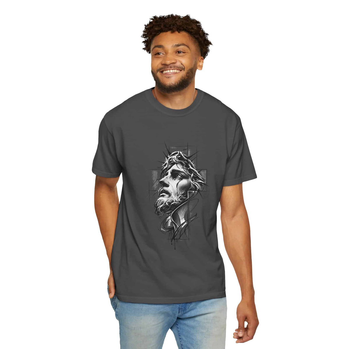 Crown of Faith 1 Unisex Garment-Dyed T-shirt image 87