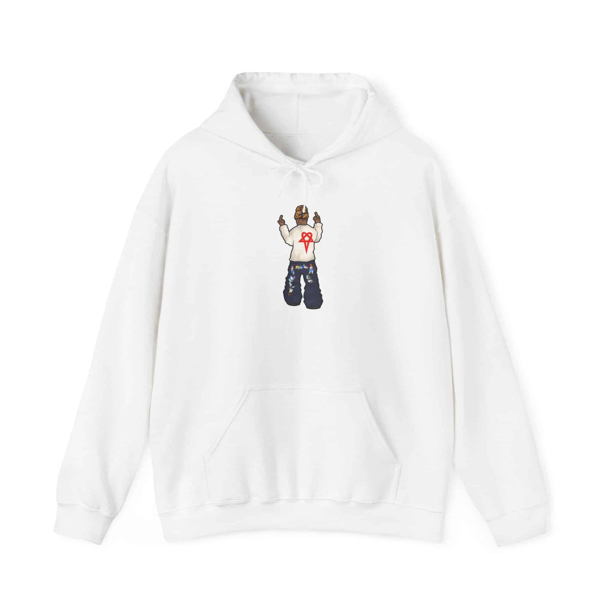 Rebel Attitude Hooded Sweatshirt - 2XL, White image