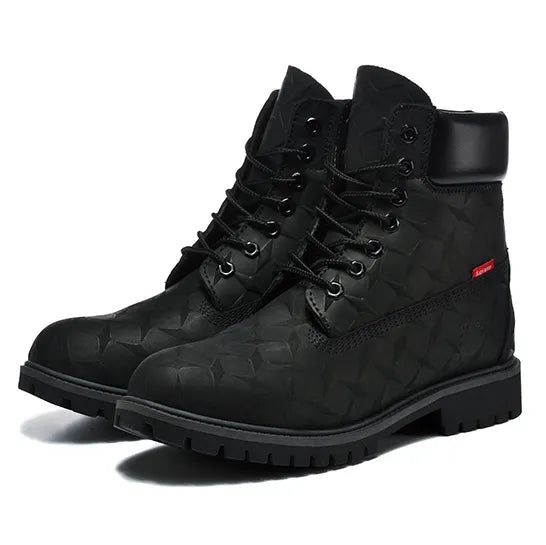 [PREMIUM] SUP x TBL 6-Inch Premium Waterproof Boot 'Embossed Diamond Plate - Black' Shoes Sneakers - nk0005504 image 4