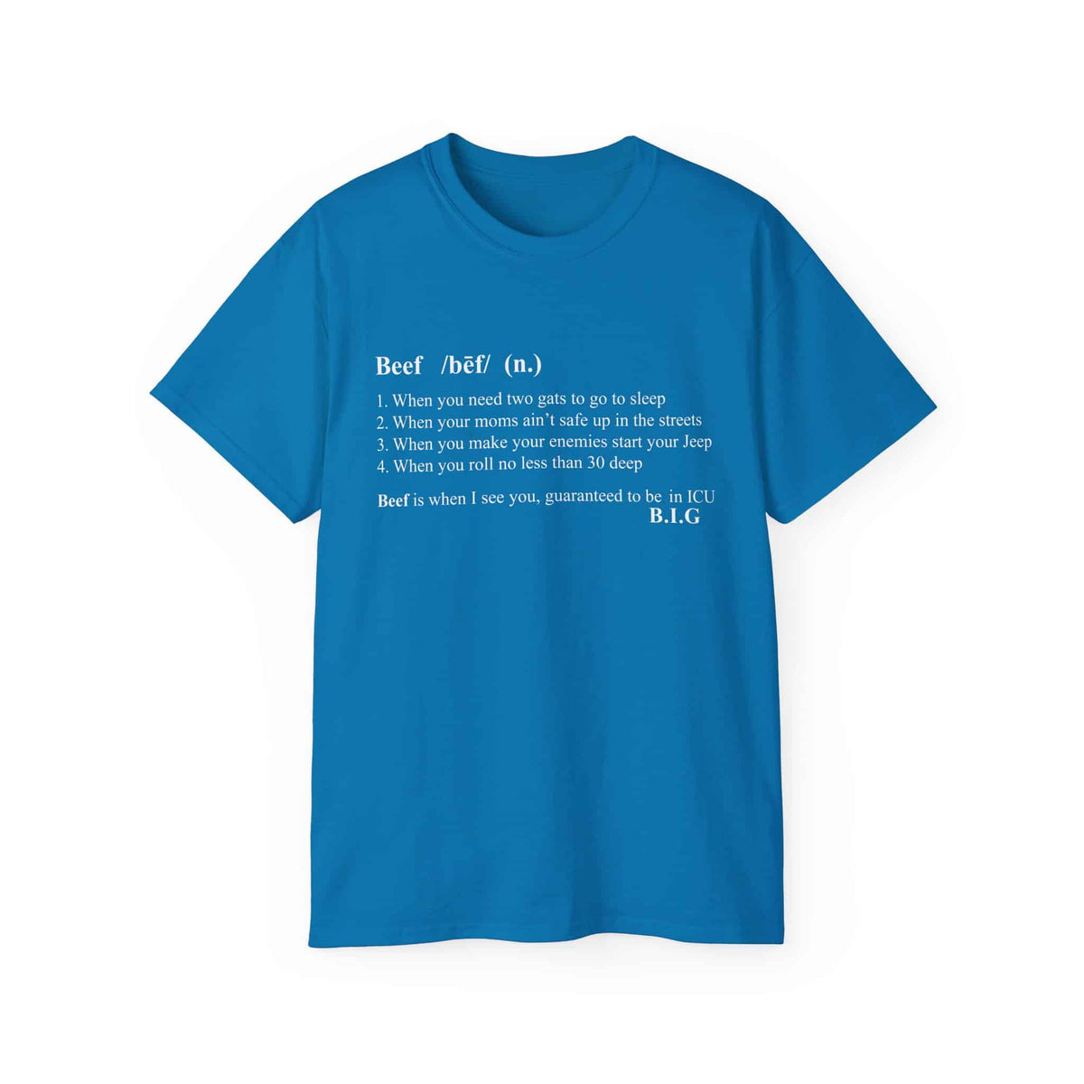 Beef Definition T-Shirt - 2XL, Sapphire image