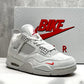 Nigel Sylvester x AJ 4 White Grey Mamba Shoes Sneakers - nk0004677 image 3