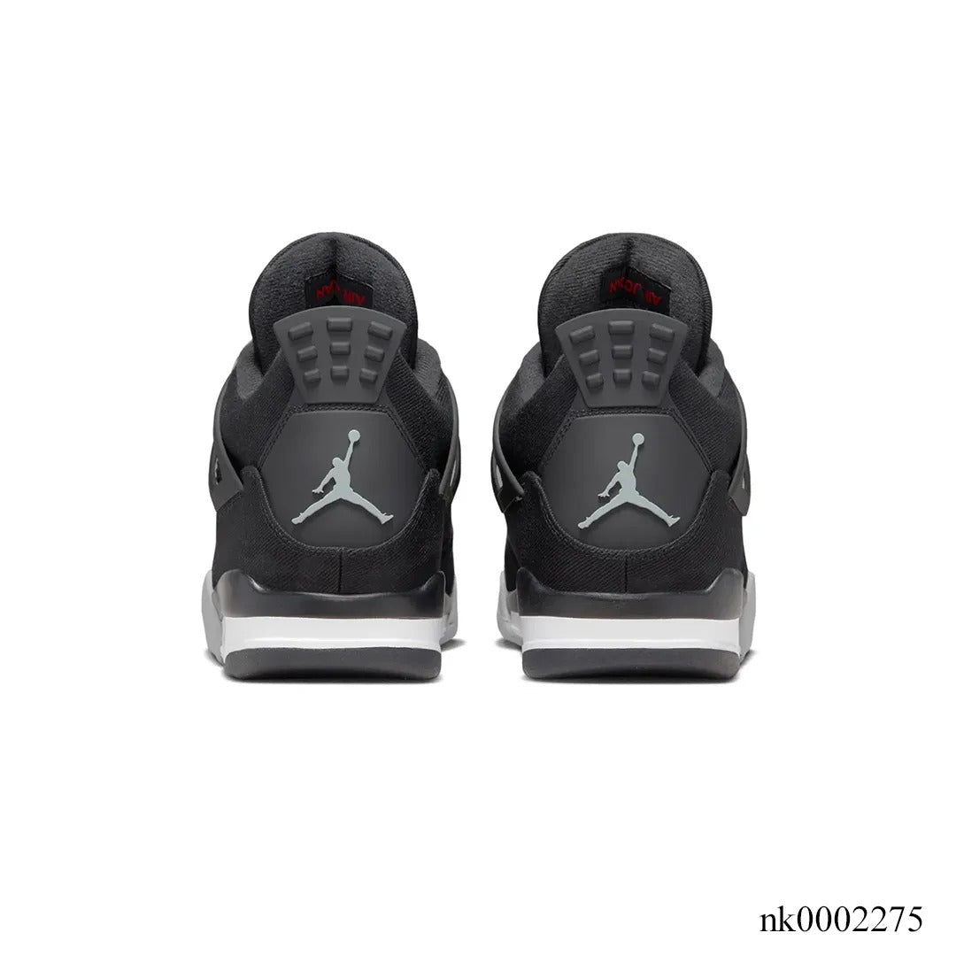 AJ 4 Retro Black Canvas Shoes Sneakers - nk0002275 image