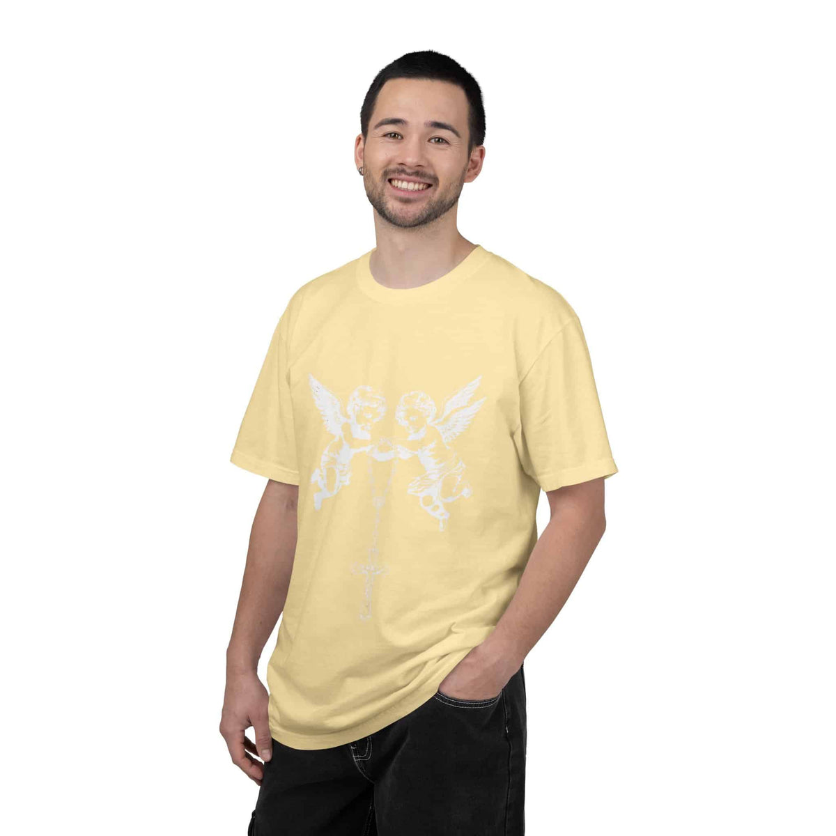 Heavenly Guardians Unisex Garment-Dyed T-shirt image 25