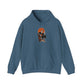 Retro Skater Skeleton Halloween Hooded Sweatshirt - XL, Indigo Blue image