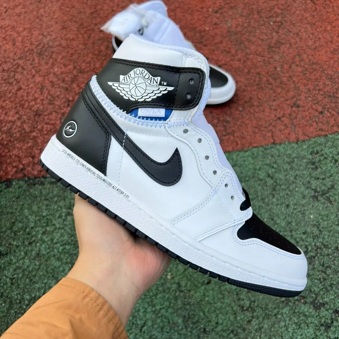 Fragment x Union LA x AJ 1 High OG Black White Shoes Sneakers – nk0004747 image 2