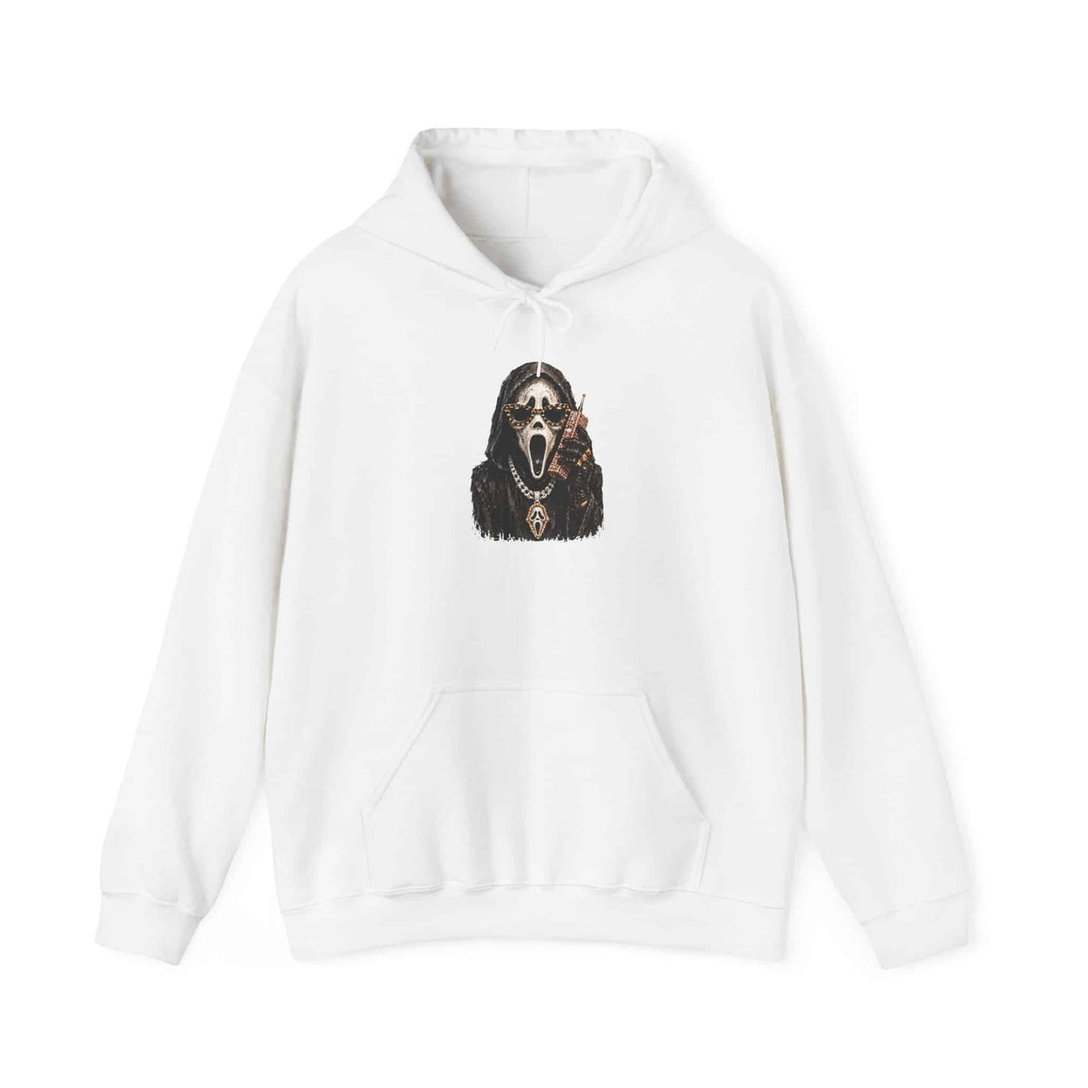 Halloween Ghostface Hooded Sweatshirt - M, White image