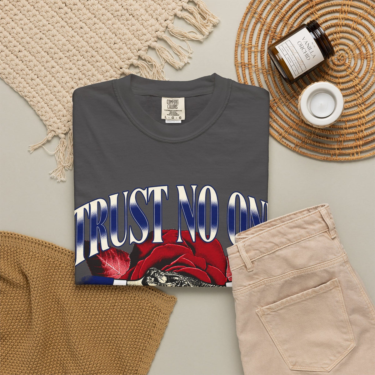 Graphic Print  Unisex Garment-Dyed T-shirt - POD0037 image 55