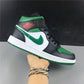 AJ 1 Mid Green Toe Shoes Sneakers - nk0000120 image 1