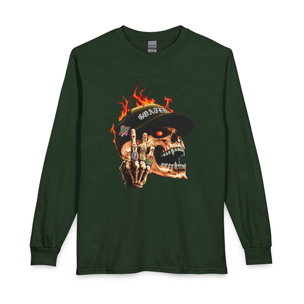 GOATED Skull Long Sleeve T-Shirt image 28