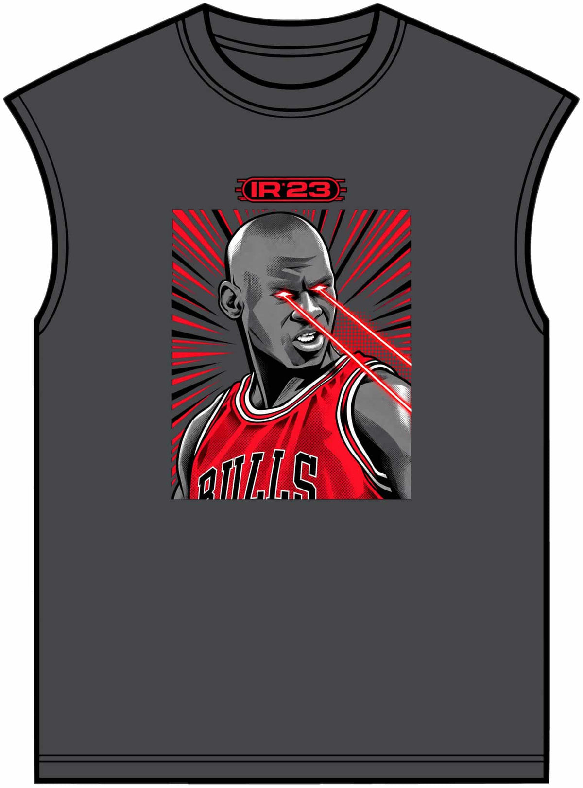 Graphic Print Unisex Garment-Dyed Muscle Tee - POD0032 image 12