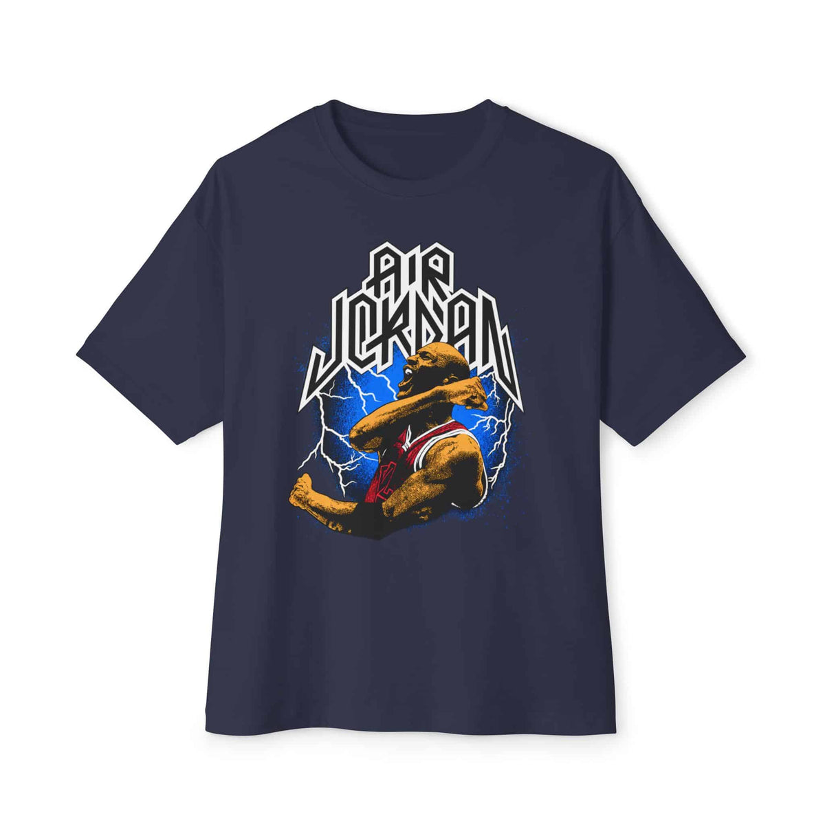 Airborne Legend Unisex Oversized Boxy Tee - Navy, 3XL image