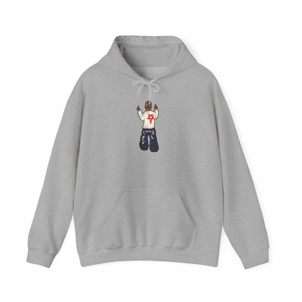 Rebel Attitude Hooded Sweatshirt - M, Sport Grey image
