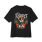Sinner’s Flame Unisex Oversized Boxy Tee - Black, S image