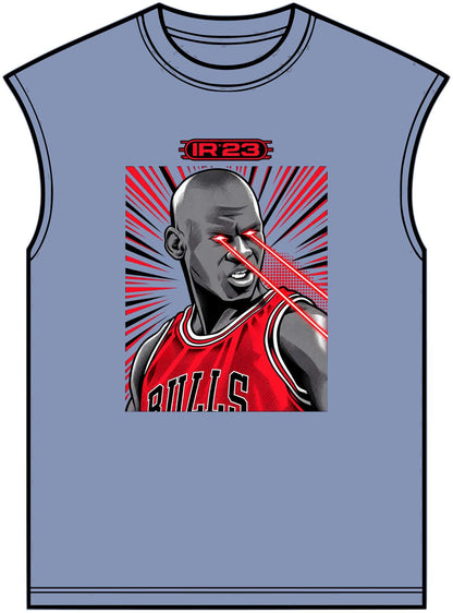 Graphic Print Unisex Garment-Dyed Muscle Tee - POD0032 image 8