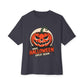Make Halloween Great Again Unisex Oversized Boxy Tee - Dark Grey, XS image