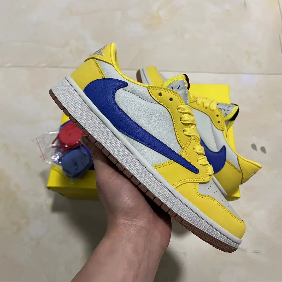 Travis Scott x AJ 1 Low OG Canary/Elkins Shoes Sneakers - nk0003839 image 4