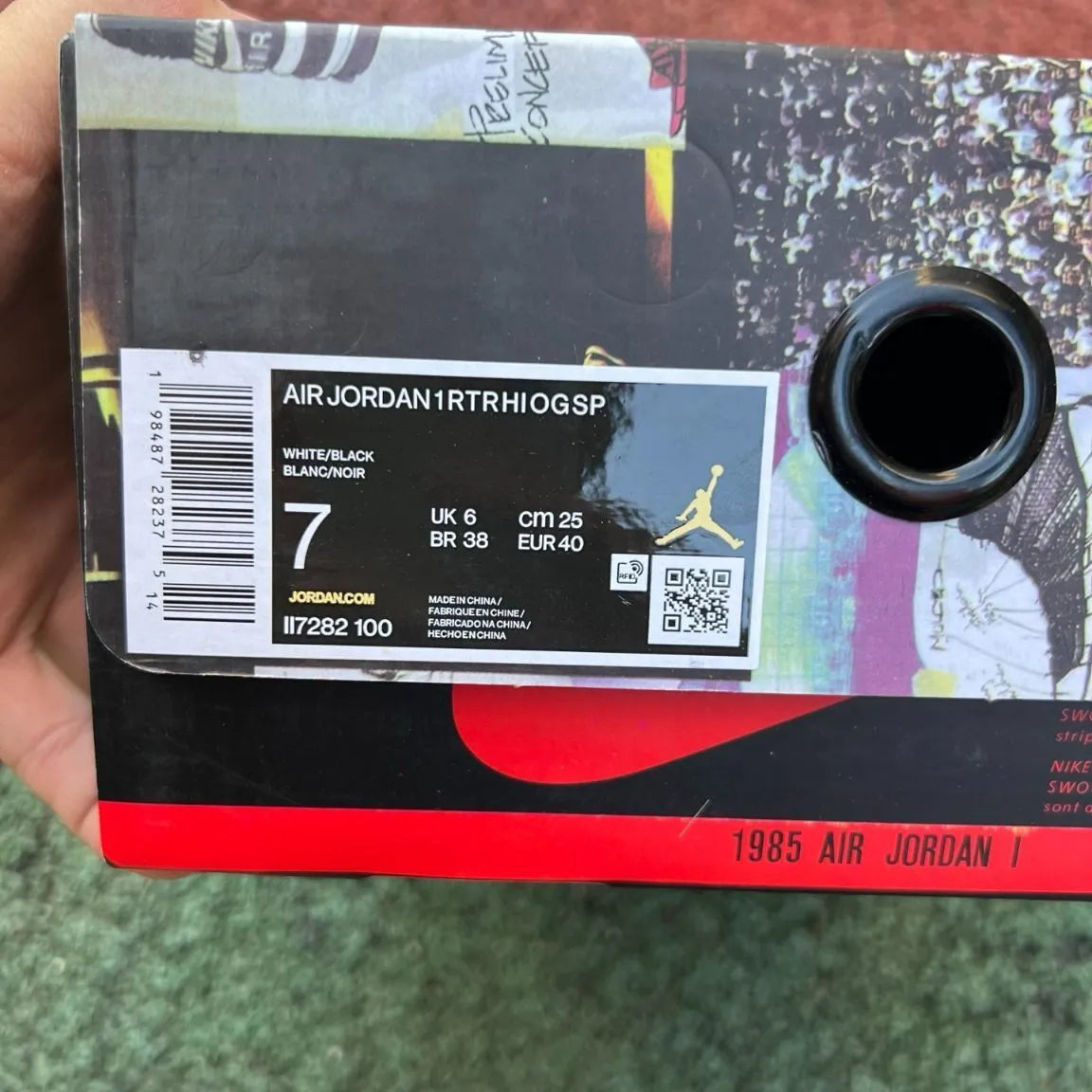 Fragment x Union LA x AJ 1 High OG Black White Shoes Sneakers – nk0004747 image 7