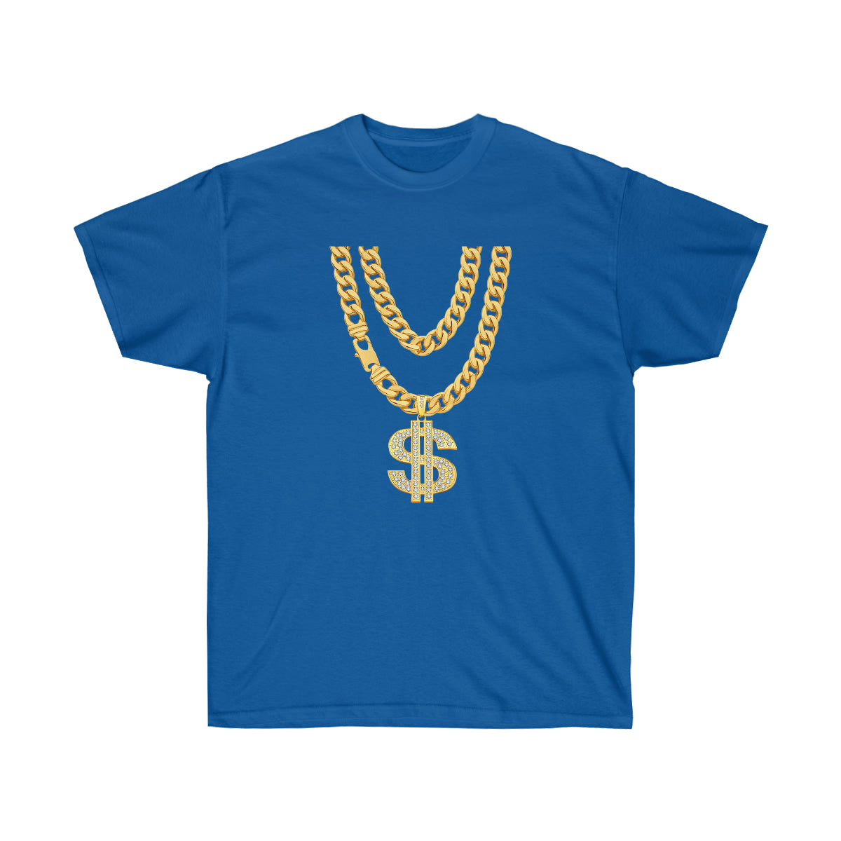 Necklace Dollar Men T-Shirt - Royal, 2XL image