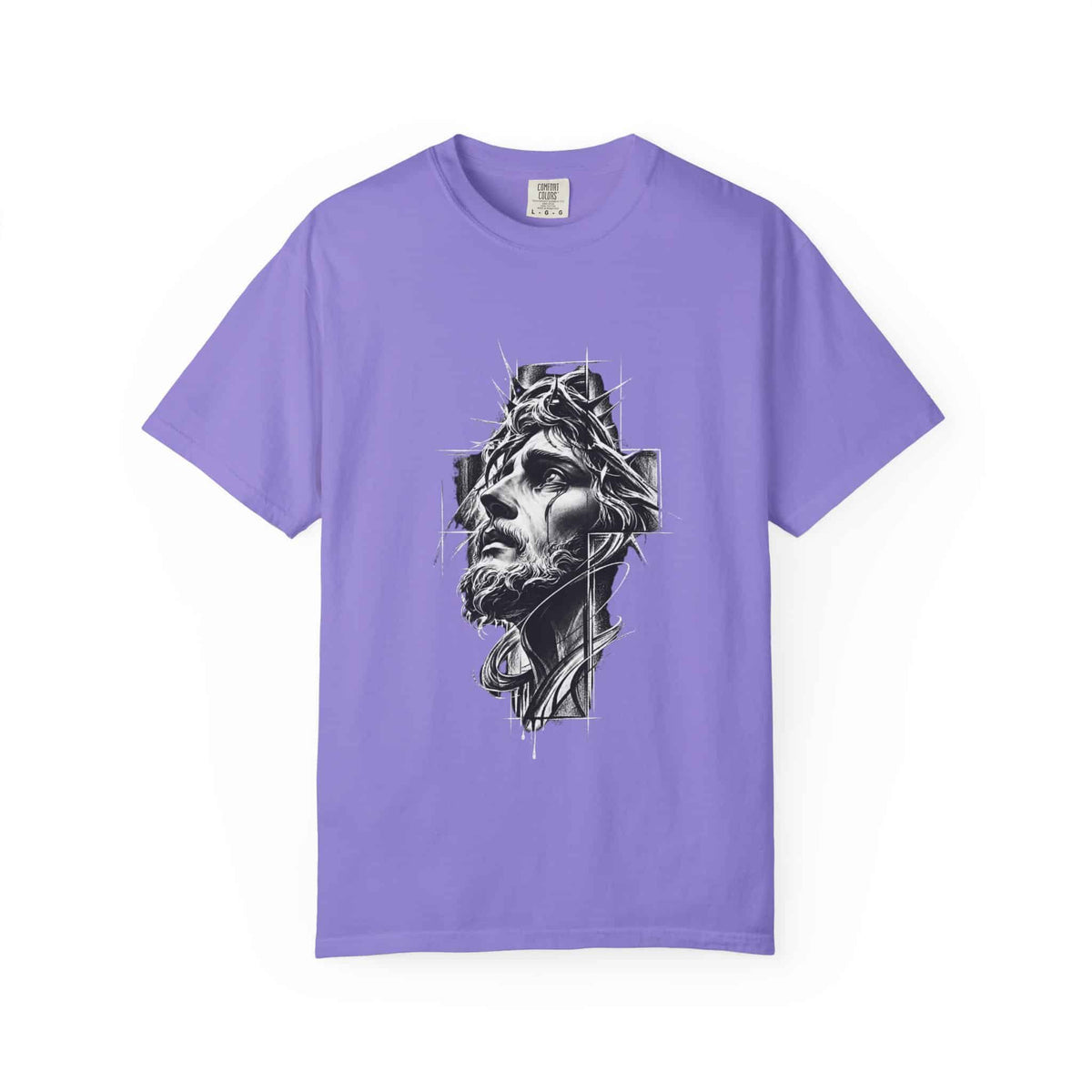 Crown of Faith 2 Unisex Garment-Dyed T-shirt image