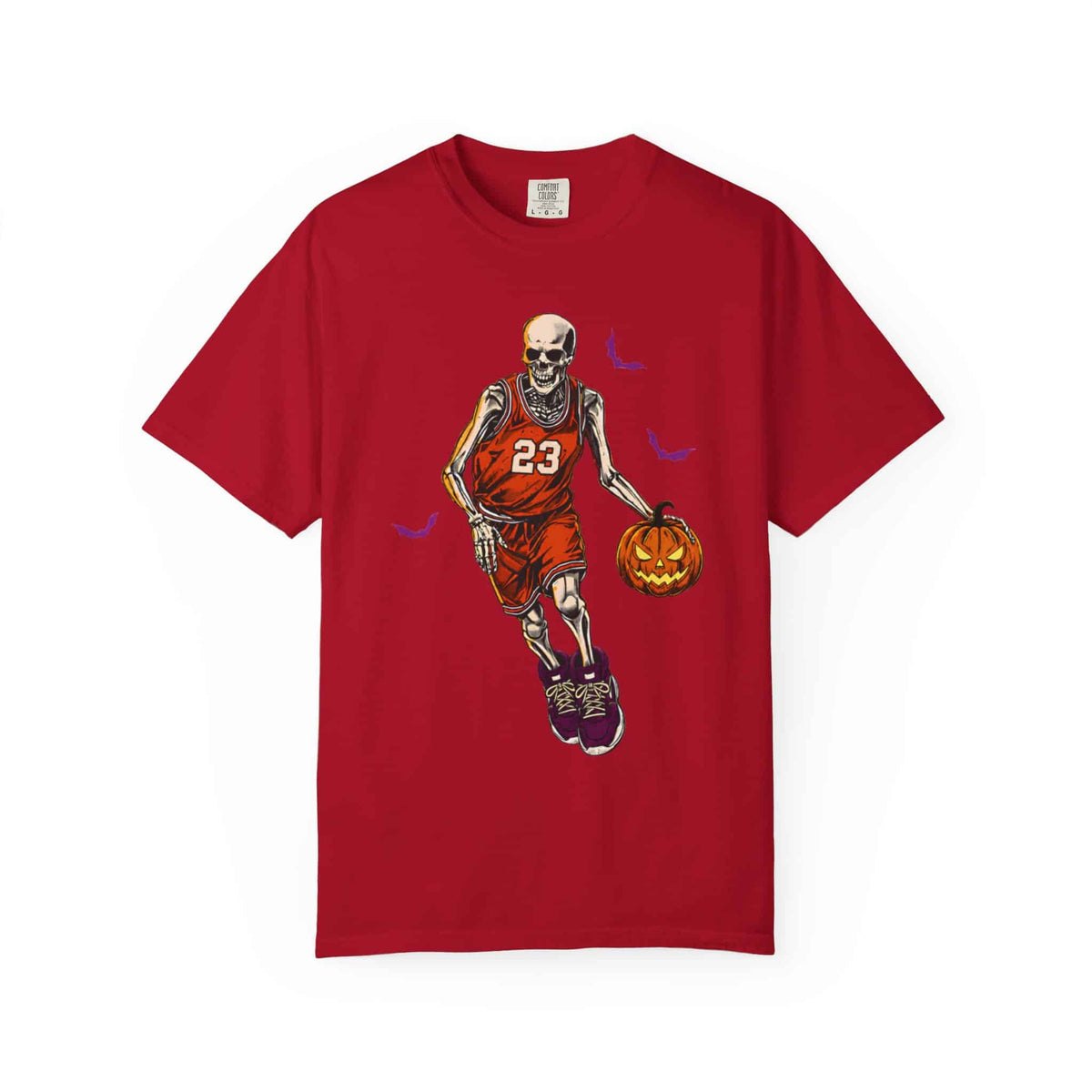 Halloween Basketball Unisex Garment-Dyed T-shirt image 48