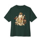 Hunting Season Spooky Camo Mallards Unisex Oversized Boxy Tee - Forest, 2XL image