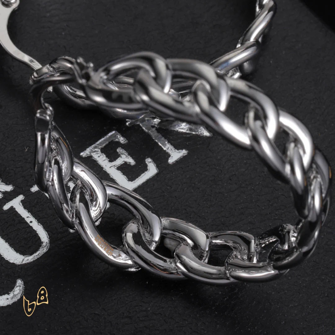 McQueen Silver Chain Earrings - MCQ0020 image 5