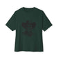 Outlaw Skull Unisex Oversized Boxy Tee - Forest, XL image